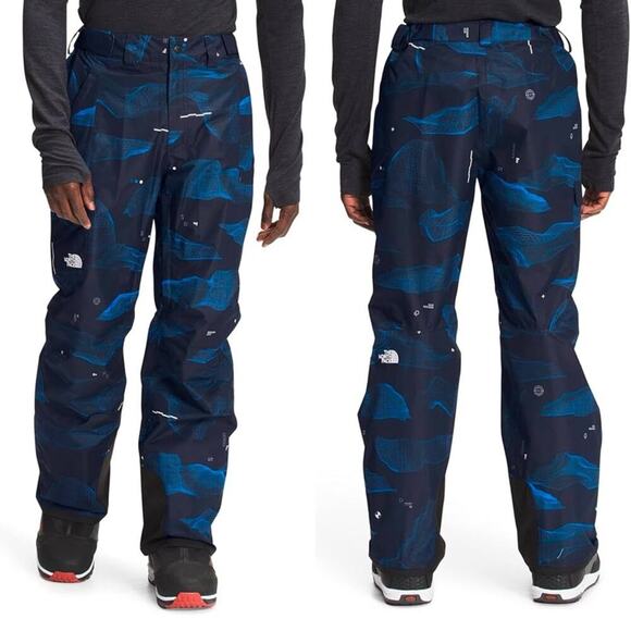 The North Face Freedom Insulated Snow Pant Aviator Navy Blue Binary Halfdome NWT - Picture 1 of 8